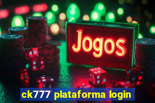 ck777 plataforma login